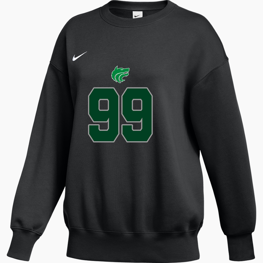 Vigor Wolves <span class="pdp-name-mascot">Vigor Wolves</span> Nike Women's Phoenix Fleece Oversized Pullover Crew