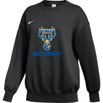 LAKE QUINAULT HIGH SCHOOL ELKS <span class="pdp-name-mascot">LAKE QUINAULT ELKS</span> Nike Women's Phoenix Fleece Oversized Pullover Crew Front Thumbnail