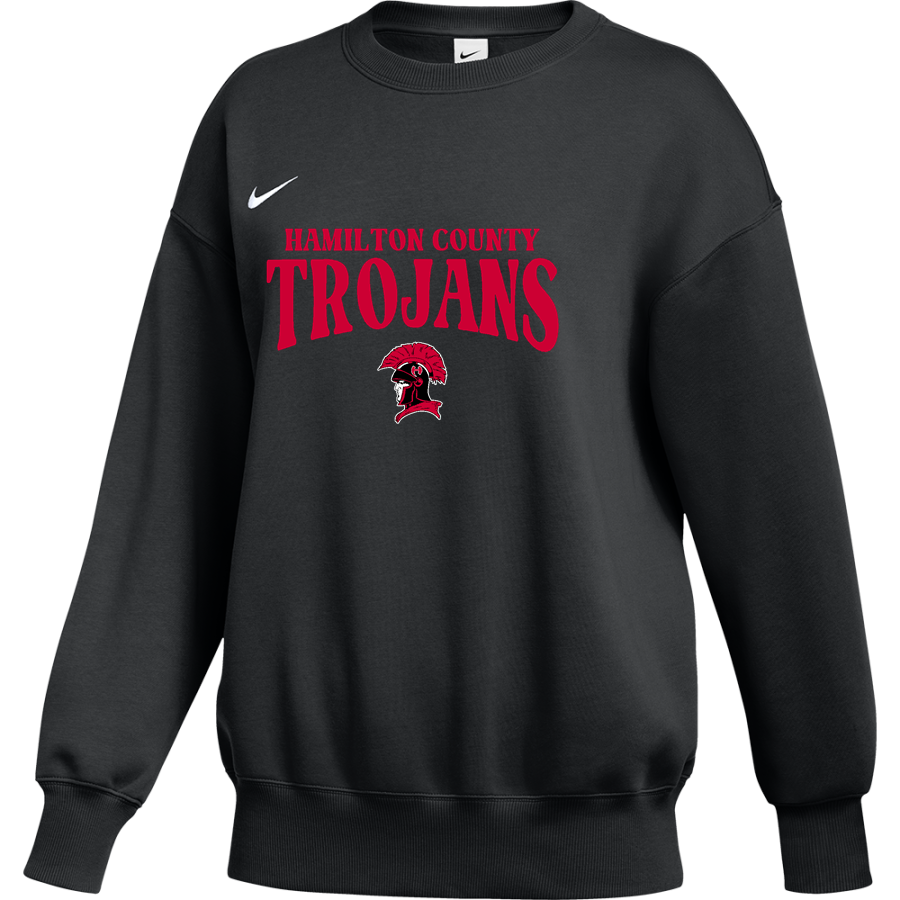HAMILTON COUNTY HIGH SCHOOL TROJANS <span class="pdp-name-mascot">HAMILTON COUNTY TROJANS</span> Nike Women's Phoenix Fleece Oversized Pullover Crew