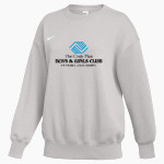The Cindy Platt Boys & Girls Club of Transylvania County <span class="pdp-name-mascot">The Cindy Platt Boys & Girls Club of Transylvania County</span> Nike Women's Phoenix Fleece Oversized Pullover Crew Front Thumbnail