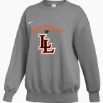 LINDSAY SCHOOL DISTRICT 9 LEOPARDS <span class="pdp-name-mascot">LINDSAY LEOPARDS</span> Nike Women's Phoenix Fleece Pullover Crew Front Thumbnail