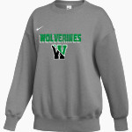 WESTWOOD HIGH SCHOOL WOLVERINES <span class="pdp-name-mascot">WESTWOOD WOLVERINES</span> Nike Women's Phoenix Fleece Pullover Crew Front Thumbnail