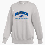 Hartwick Hawks <span class="pdp-name-mascot">Hartwick Hawks</span> Nike Women's Phoenix Fleece Oversized Pullover Crew Front Thumbnail