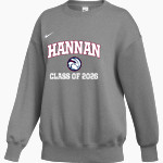 Hannan Hawks Nike Women's Phoenix Fleece Pullover Crew Front Thumbnail