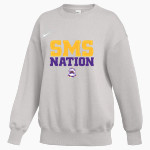 Scottsburg SMS <span class="pdp-name-mascot">Scottsburg SMS</span> Nike Women's Phoenix Fleece Pullover Crew Front Thumbnail