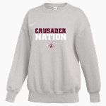 Buhler High School Crusaders Online Store <span class="pdp-name-mascot">Buhler Crusaders</span> Nike Women's Phoenix Fleece Oversized Pullover Crew Front Thumbnail