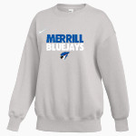 Merrill Bluejays <span class="pdp-name-mascot">Merrill Bluejays</span> Nike Women's Phoenix Fleece Oversized Pullover Crew Front Thumbnail