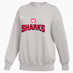 Sacred Heart Academy Sharks <span class="pdp-name-mascot">Sacred Heart Academy Sharks</span> Nike Women's Phoenix Fleece Pullover Crew Front Thumbnail