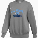 ALL SAINTS CATHOLIC HIGH SCHOOL COUGARS <span class="pdp-name-mascot">ALL SAINTS COUGARS</span> Nike Women's Phoenix Fleece Pullover Crew Front Thumbnail