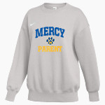 Mercy High School Tigers Online Store <span class="pdp-name-mascot">Mercy Tigers</span> Nike Women's Phoenix Fleece Oversized Pullover Crew Front Thumbnail