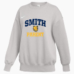 Smith Bears <span class="pdp-name-mascot">SMITH COLLEGE BEARS</span> Nike Women's Phoenix Fleece Oversized Pullover Crew Front Thumbnail
