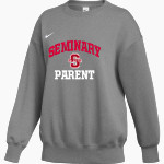 Seminary Cardinals <span class="pdp-name-mascot">Seminary Cardinals</span> Nike Women's Phoenix Fleece Pullover Crew Front Thumbnail
