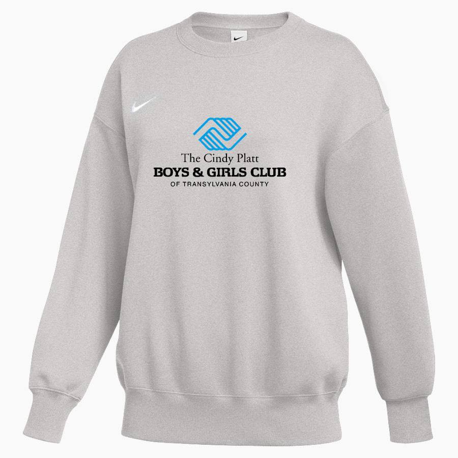 The Cindy Platt Boys & Girls Club of Transylvania County <span class="pdp-name-mascot">The Cindy Platt Boys & Girls Club of Transylvania County</span> Nike Women's Phoenix Fleece Oversized Pullover Crew