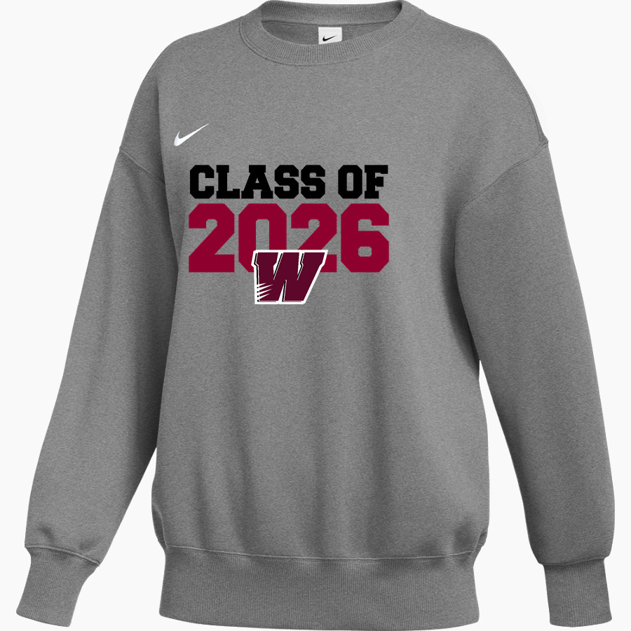 Willamette Wolverines <span class="pdp-name-mascot">Willamette Wolverines</span> Nike Women's Phoenix Fleece Pullover Crew