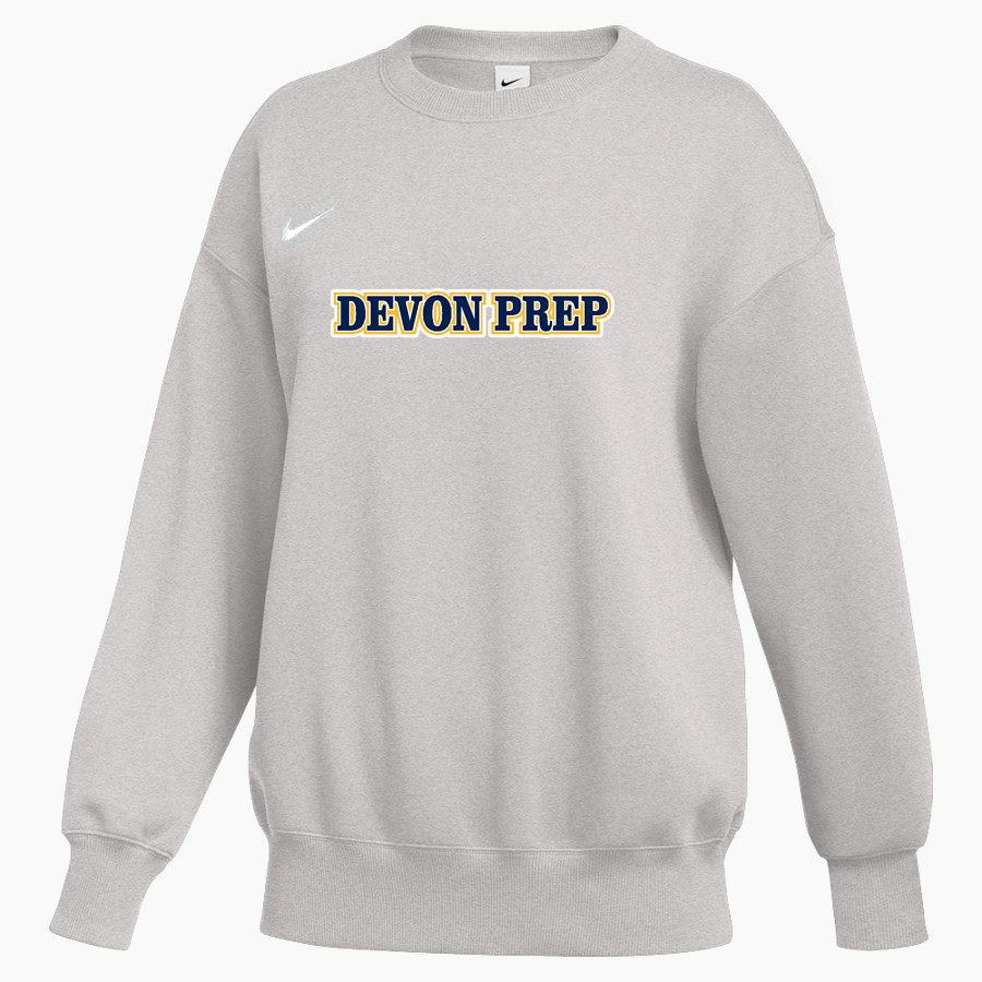 Devon Prep <span class="pdp-name-mascot">Devon Tide</span> Nike Women's Phoenix Fleece Oversized Pullover Crew