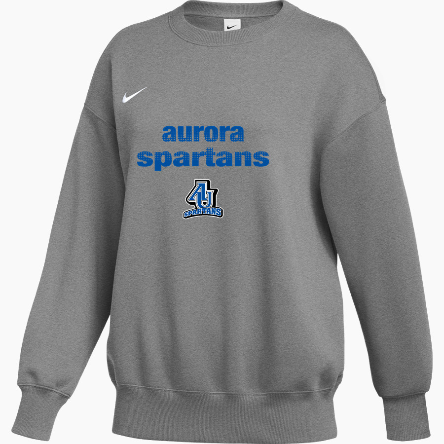 Aurora University Spartans Online Store <span class="pdp-name-mascot">Aurora Spartans</span> Nike Women's Phoenix Fleece Pullover Crew