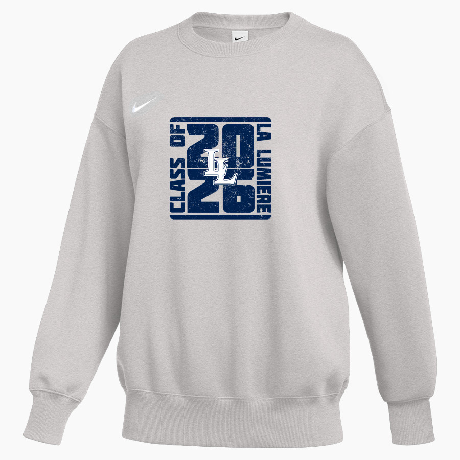 La Lumiere School Lakers Online Store <span class="pdp-name-mascot">La Lumiere Lakers</span> Nike Women's Phoenix Fleece Pullover Crew