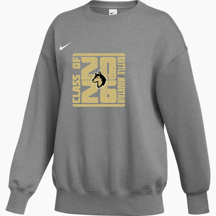 BATTLE MOUNTAIN HIGH SCHOOL HUSKIES <span class="pdp-name-mascot">BATTLE MOUNTAIN HUSKIES</span> Nike Women's Phoenix Fleece Pullover Crew