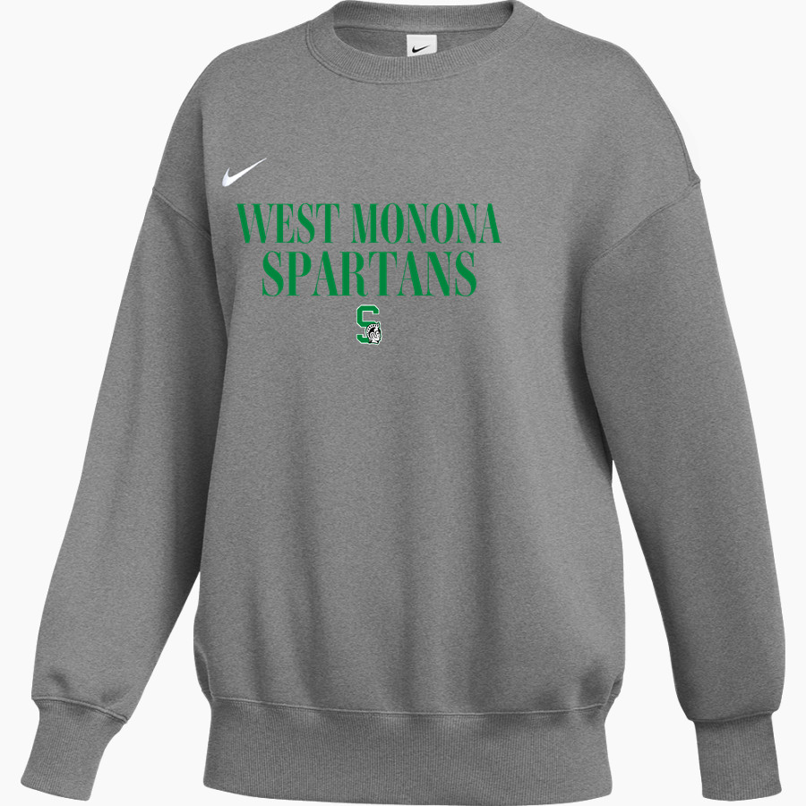 WEST MONONA HIGH SCHOOL SPARTANS Nike Women's Phoenix Fleece Pullover Crew