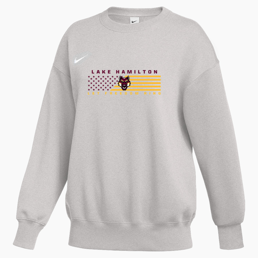 Lake Hamilton Wolves <span class="pdp-name-mascot">Lake Hamilton Wolves</span> Nike Women's Phoenix Fleece Oversized Pullover Crew