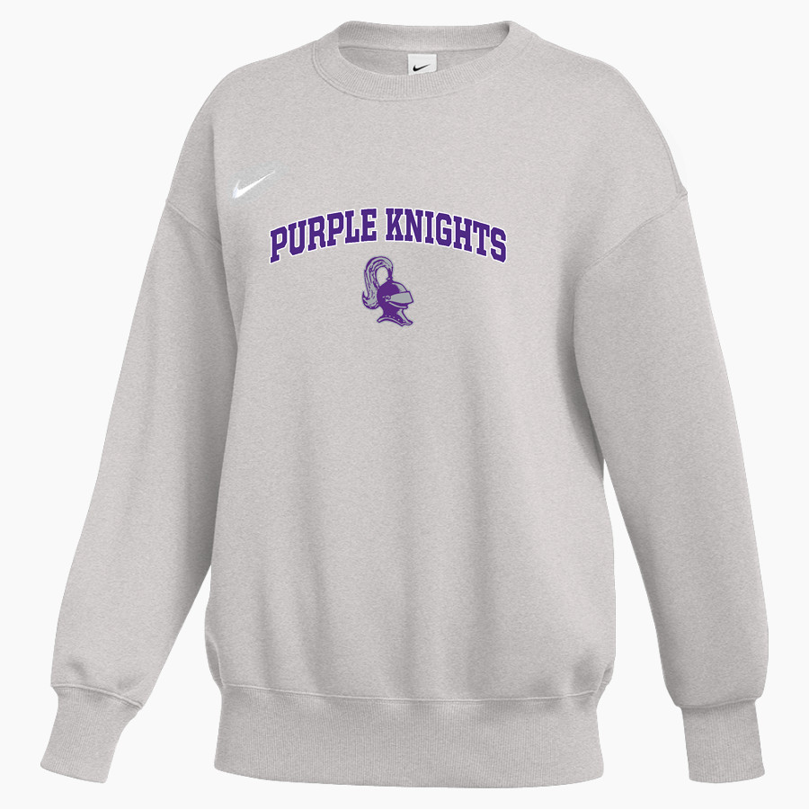 Beloit Memorial Purple Knights <span class="pdp-name-mascot">Beloit Memorial Purple Knights</span> Nike Women's Phoenix Fleece Oversized Pullover Crew