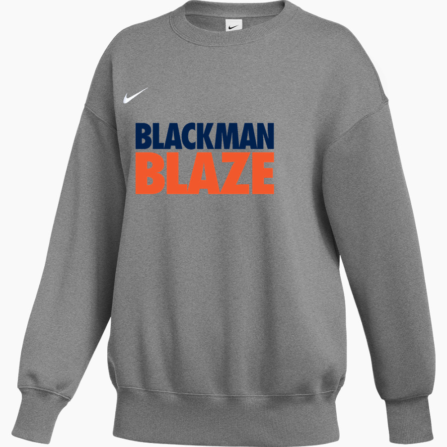 Blackman Blaze Nike Women's Phoenix Fleece Pullover Crew
