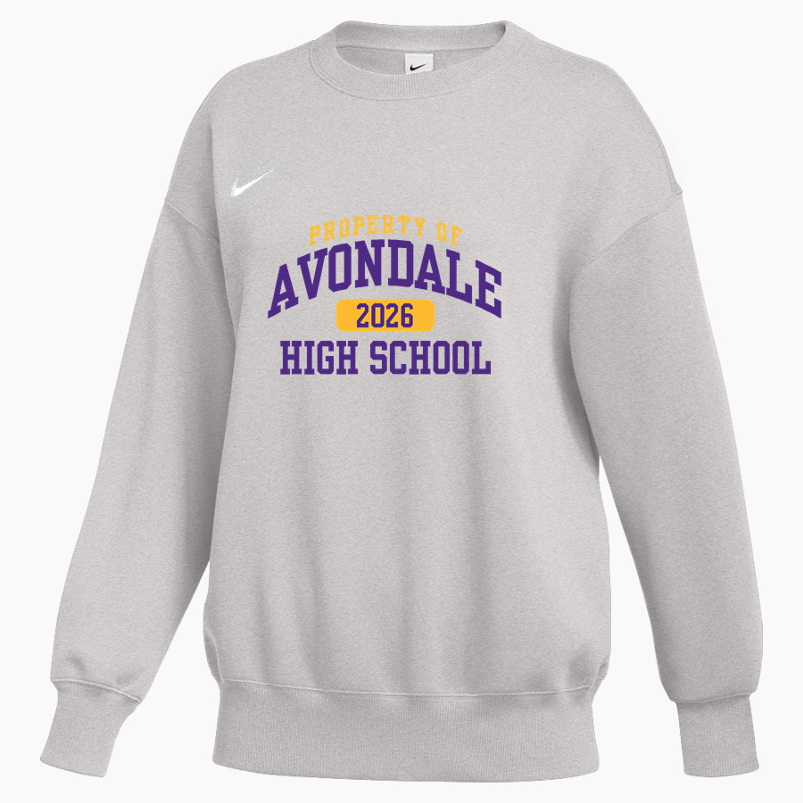 AVONDALE HIGH SCHOOL YELLOWJACKETS <span class="pdp-name-mascot">AVONDALE YELLOWJACKETS</span> Nike Women's Phoenix Fleece Oversized Pullover Crew