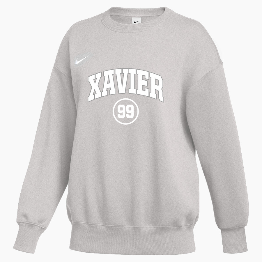 Xavier Falcons <span class="pdp-name-mascot">Xavier Falcons</span> Nike Women's Phoenix Fleece Oversized Pullover Crew