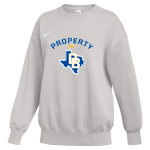 DIME BOX HIGH SCHOOL LONGHORNS <span class="pdp-name-mascot">DIME BOX LONGHORNS</span> Nike Women's Phoenix Fleece Oversized Pullover Crew Front Thumbnail