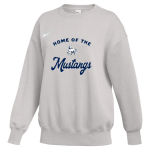 American Martyrs Mustangs <span class="pdp-name-mascot">American Martyrs Mustangs</span> Nike Women's Phoenix Fleece Oversized Pullover Crew Front Thumbnail