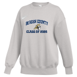 BERGEN COUNTY TECHNICAL SCHOOL KNIGHTS <span class="pdp-name-mascot">BERGEN COUNTY KNIGHTS</span> Nike Women's Phoenix Fleece Oversized Pullover Crew Front Thumbnail