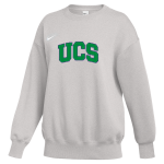 UCS Bobcats <span class="pdp-name-mascot">Underhill Central School Bobcats</span> Nike Women's Phoenix Fleece Oversized Pullover Crew Front Thumbnail