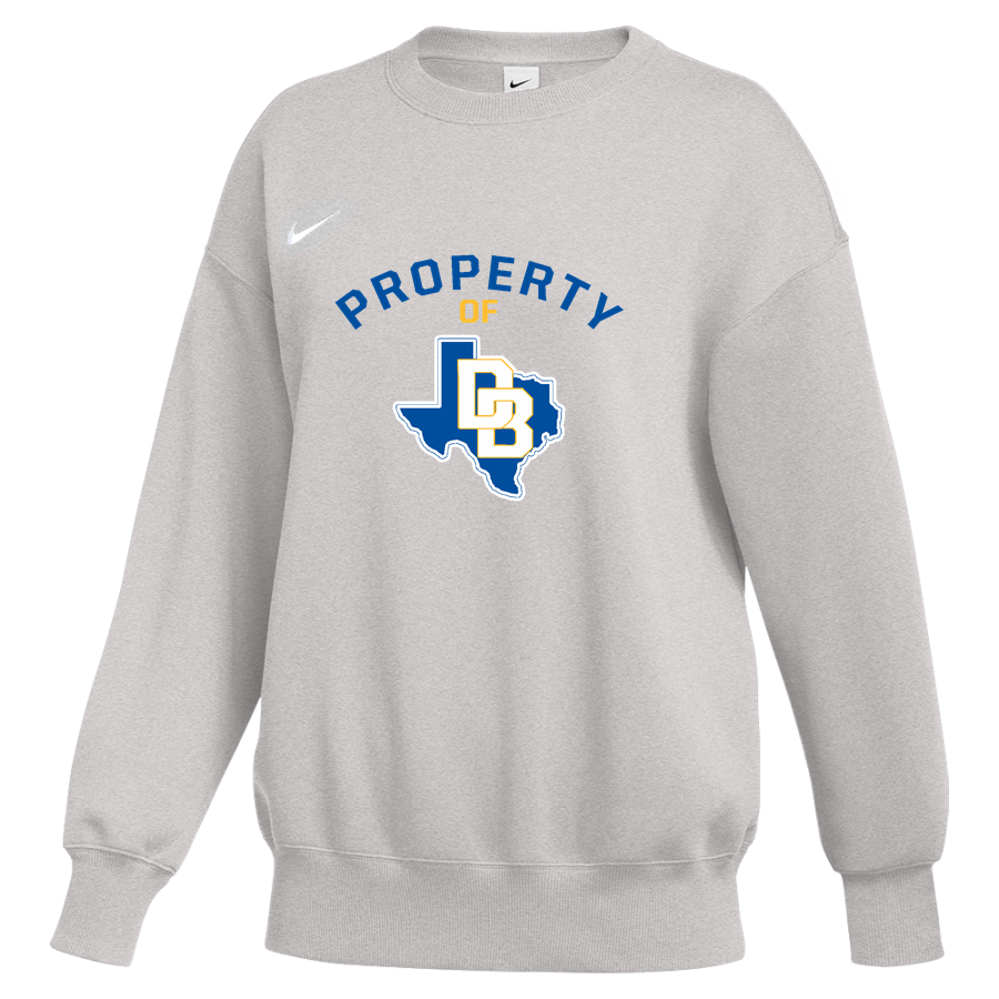DIME BOX HIGH SCHOOL LONGHORNS <span class="pdp-name-mascot">DIME BOX LONGHORNS</span> Nike Women's Phoenix Fleece Oversized Pullover Crew