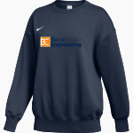 Baskin Engineering Sideline Store Nike Women's Phoenix Fleece Pullover Crew Front Thumbnail