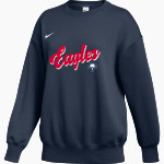 CORNERSTONE Eagles Nike Women's Phoenix Fleece Pullover Crew Front Thumbnail