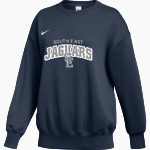 SOUTH EAST HIGH SCHOOL JAGUARS <span class="pdp-name-mascot">SOUTH EAST JAGUARS</span> Nike Women's Phoenix Fleece Oversized Pullover Crew Front Thumbnail