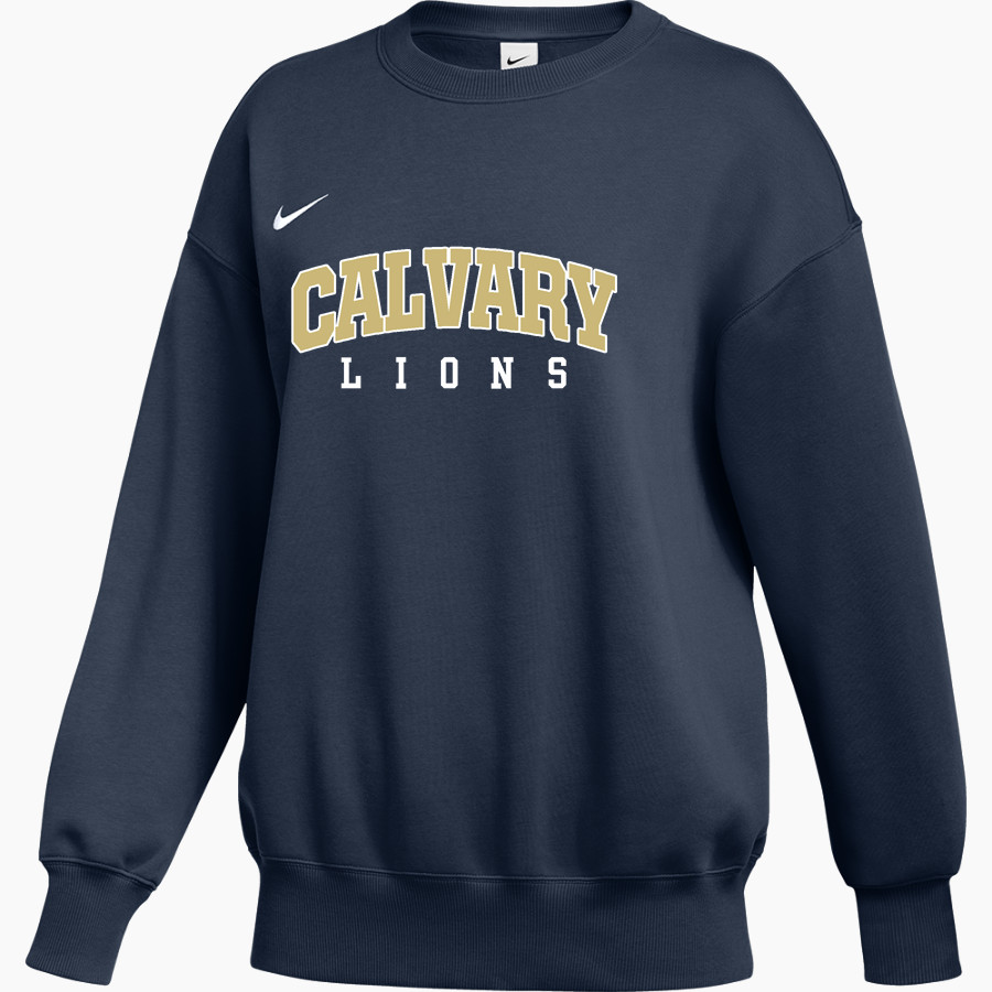 Calvary Lions Nike Women's Phoenix Fleece Pullover Crew