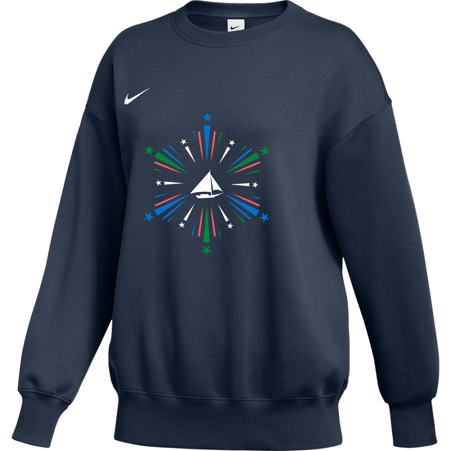 Chesapeake College Skipjacks <span class="pdp-name-mascot">Chesapeake Skipjacks</span> Nike Women's Phoenix Fleece Oversized Pullover Crew