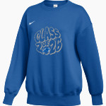 SPRINGBORO HIGH SCHOOL PANTHERS <span class="pdp-name-mascot">SPRINGBORO PANTHERS</span> Nike Women's Phoenix Fleece Oversized Pullover Crew Front Thumbnail