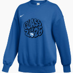 Crow Tigers <span class="pdp-name-mascot">Crow Middle School Tigers</span> Nike Women's Phoenix Fleece Oversized Pullover Crew Front Thumbnail