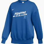 READING SENIOR HIGH SCHOOL BLUE DEVILS <span class="pdp-name-mascot">READING BLUE DEVILS</span> Nike Women's Phoenix Fleece Oversized Pullover Crew Front Thumbnail