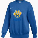 Mercy High School Tigers Online Store Nike Women's Phoenix Fleece Pullover Crew Front Thumbnail