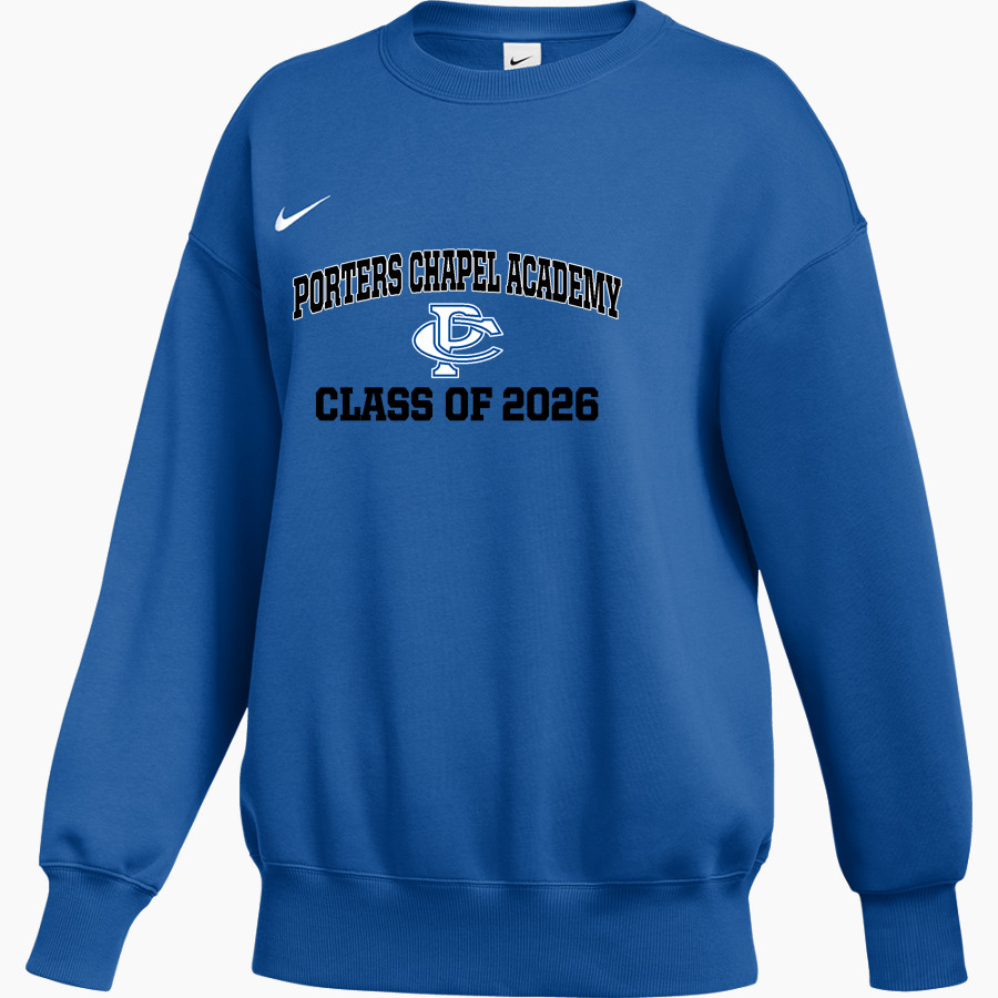 PORTERS CHAPEL ACADEMY EAGLES Nike Women's Phoenix Fleece Pullover Crew