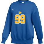 CULBRETH Cougars <span class="pdp-name-mascot">GREY CULBRETH MIDDLE SCHOOL Cougars</span> Nike Women's Phoenix Fleece Oversized Pullover Crew Front Thumbnail