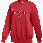 JUNEAU-DOUGLAS HIGH SCHOOL CRIMSON BEARS <span class="pdp-name-mascot">JUNEAU - DOUGLAS CRIMSON BEARS</span> Nike Women's Phoenix Fleece Pullover Crew Front Thumbnail