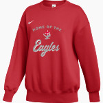 IHM Eagles <span class="pdp-name-mascot">Immaculate Heart Eagles</span> Nike Women's Phoenix Fleece Oversized Pullover Crew Front Thumbnail
