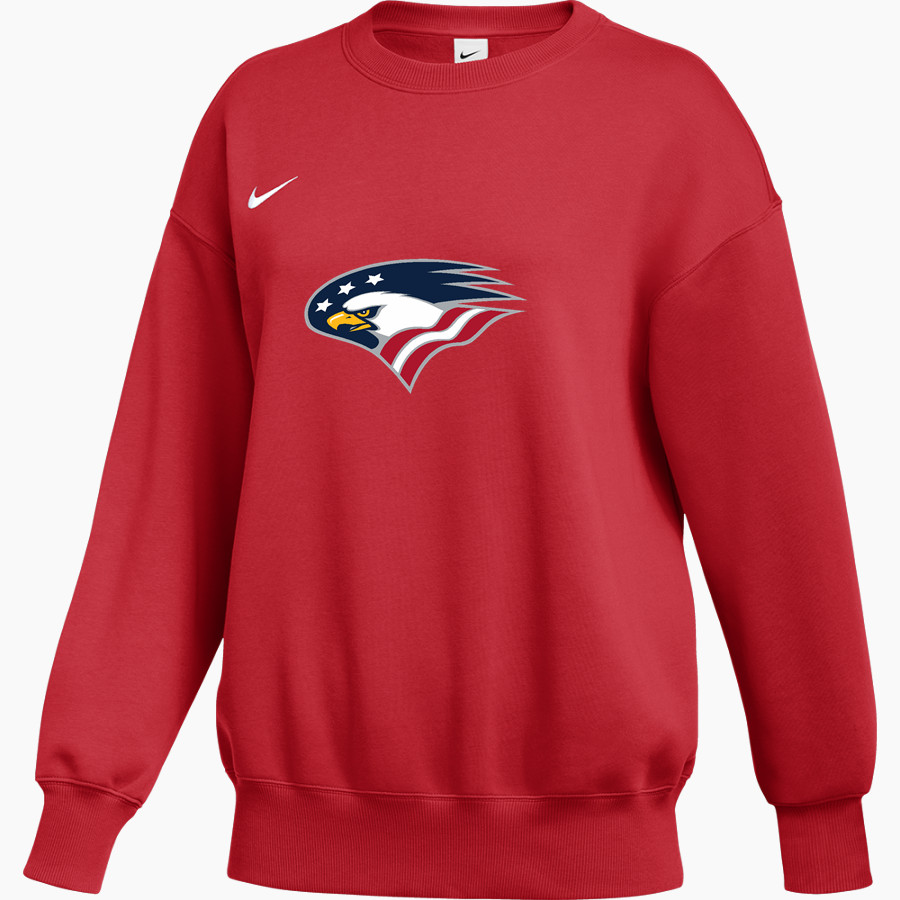 Model Secondary School for the Deaf Eagles Nike Women's Phoenix Fleece Pullover Crew