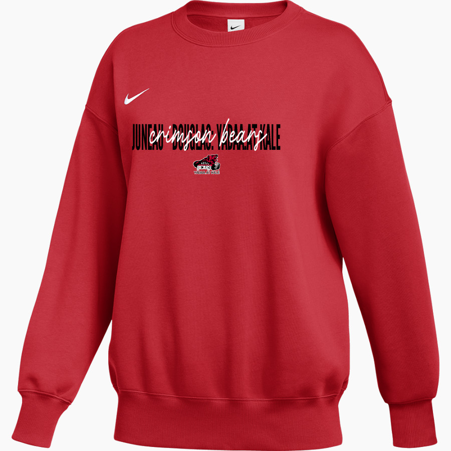 JUNEAU-DOUGLAS HIGH SCHOOL CRIMSON BEARS <span class="pdp-name-mascot">JUNEAU - DOUGLAS CRIMSON BEARS</span> Nike Women's Phoenix Fleece Pullover Crew