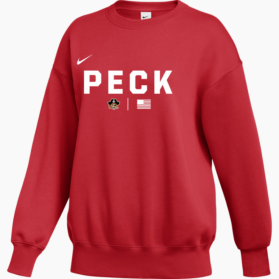 PECK COMMUNITY Pirates Nike Women's Phoenix Fleece Pullover Crew