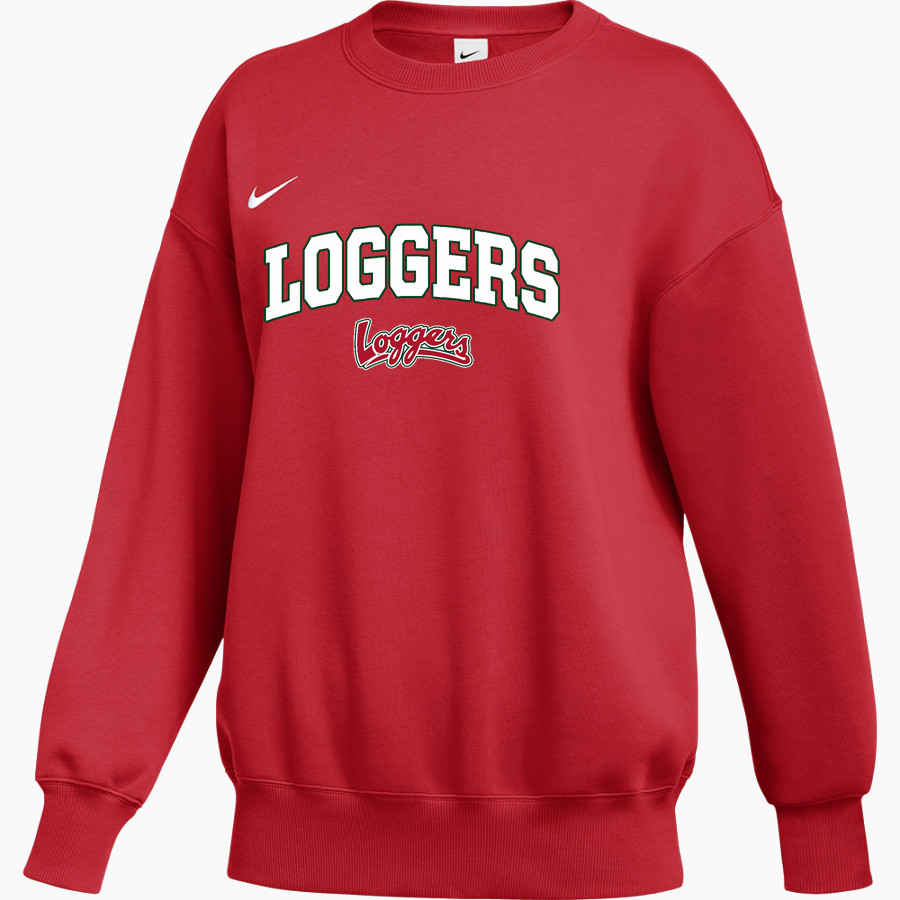 Eureka Loggers <span class="pdp-name-mascot">Eureka High Loggers</span> Nike Women's Phoenix Fleece Pullover Crew